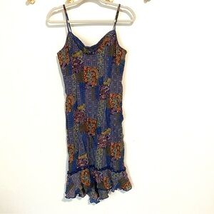 Vintage Scarlett Multi-Patterned Midi Dress size Small/Medium